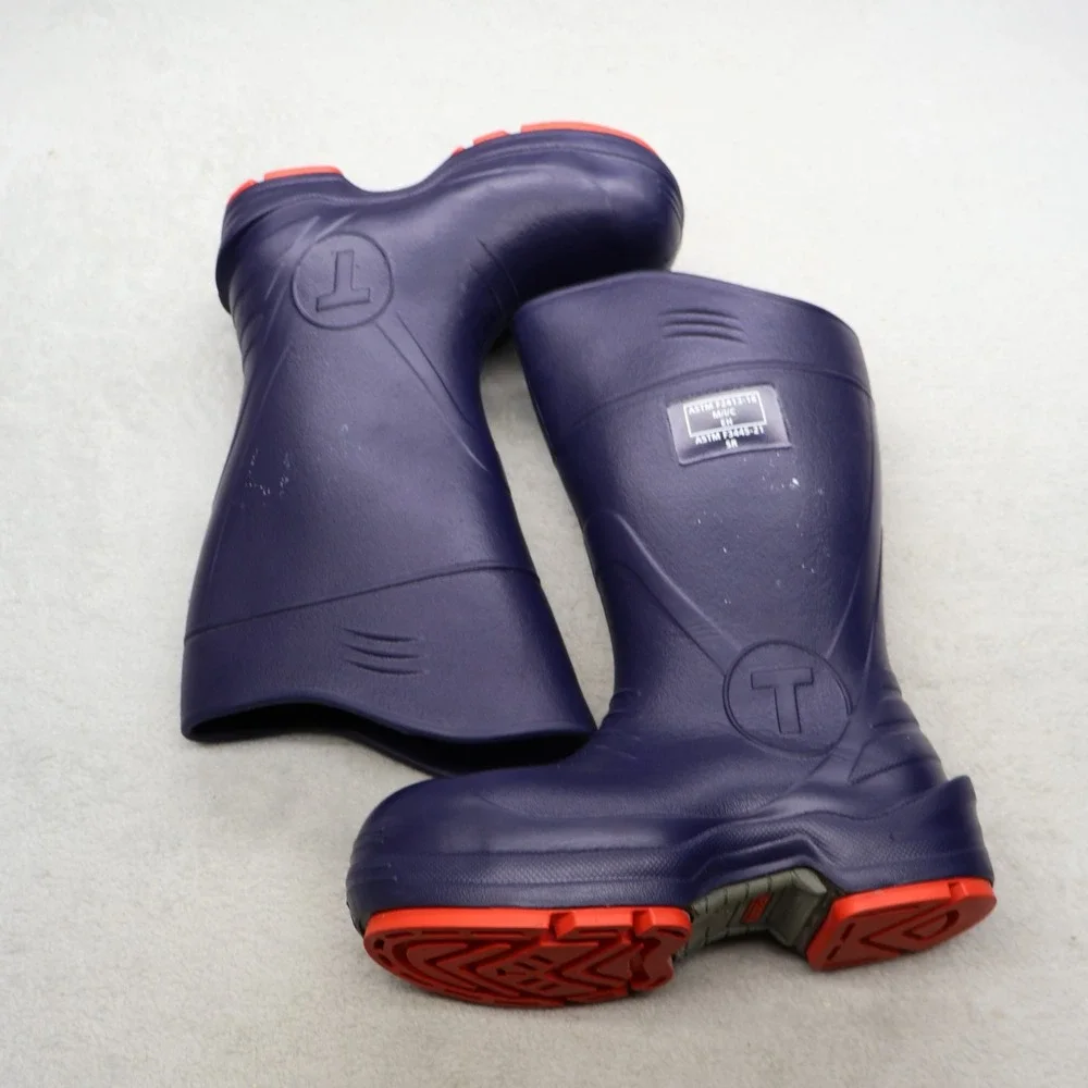 Tingley Flite Unisex M4 W6 Rain Boots Blue Slip Resistant Waterproof Utility